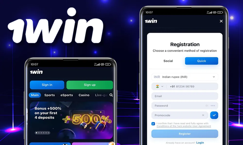 Create an Account in 1win App